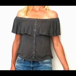 American Eagle off the shoulder shirt